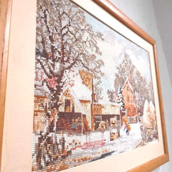 Vintage Currier & Ives An Heirloom Collection Winter Scenes Cross stitch - Picture 3 of 10